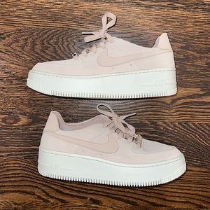 Platform Nike Air Force One -Pink Suede